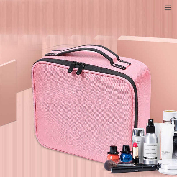 Partition Multi Functional Portable Makeup Bag